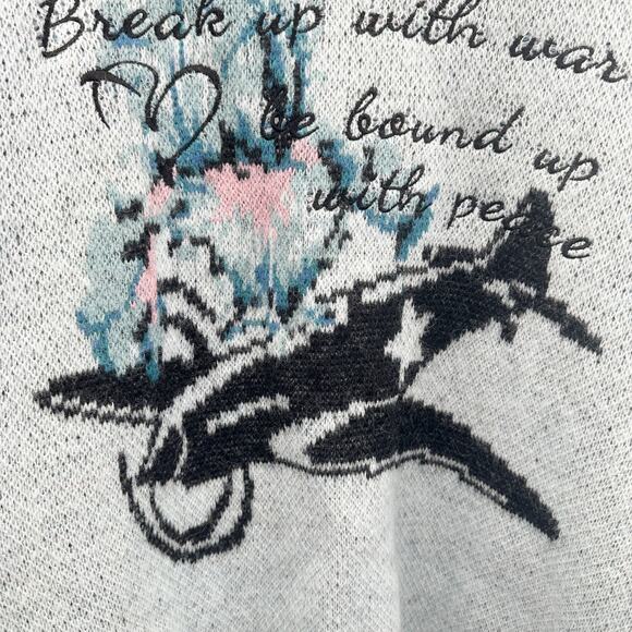 Aelfric Eden City of Love AW23 Crewneck Knit Sweater in Light Blue Size S NWT - Picture 6 of 15